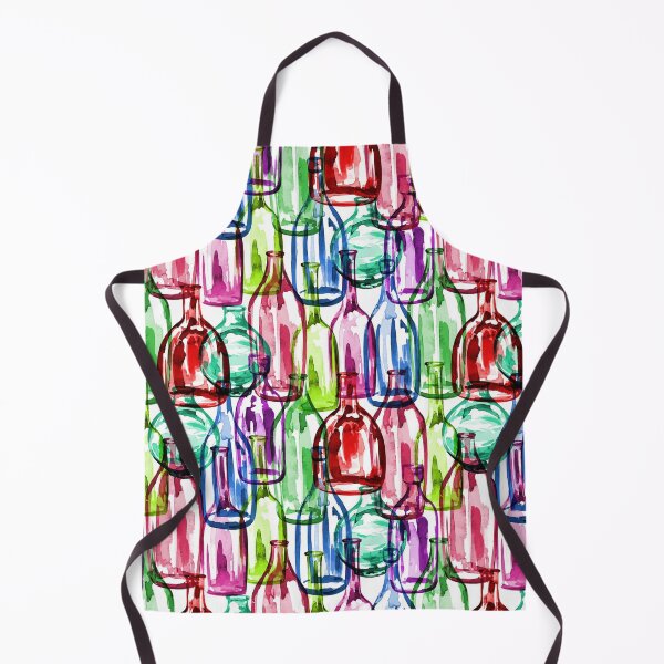 Item preview, Colorful Watercolor Rainbow Bottle Pattern Design designed and sold by Draculaura2009.