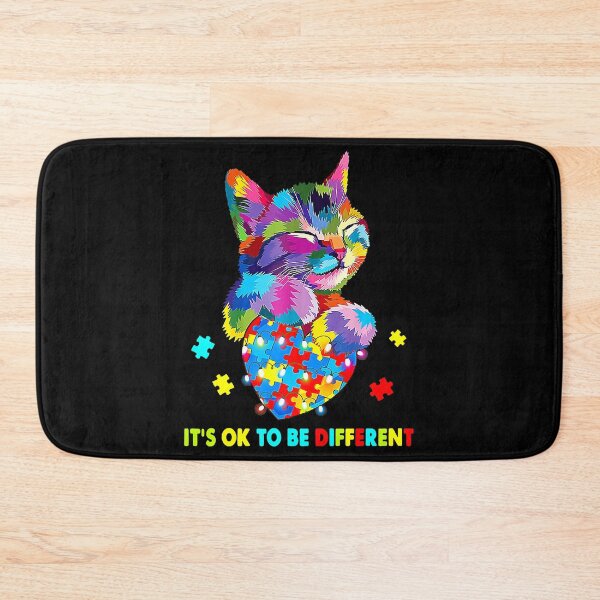 Item preview, It's Ok To Be Different Cat Kitty Puzzle Autism Awareness designed and sold by CarlaHerold.