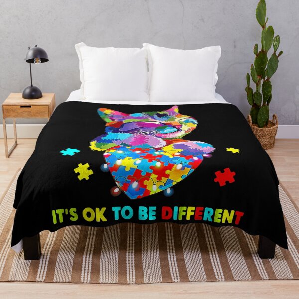 Item preview, It's Ok To Be Different Cat Kitty Puzzle Autism Awareness designed and sold by CarlaHerold.