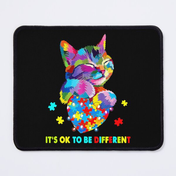 Item preview, It's Ok To Be Different Cat Kitty Puzzle Autism Awareness designed and sold by CarlaHerold.
