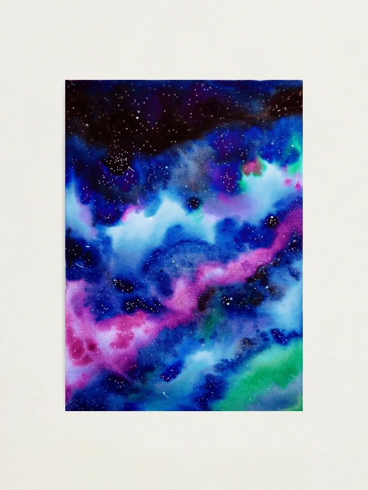 Watercolor Galaxy Painting, New Braunfels Art Studio & Gallery