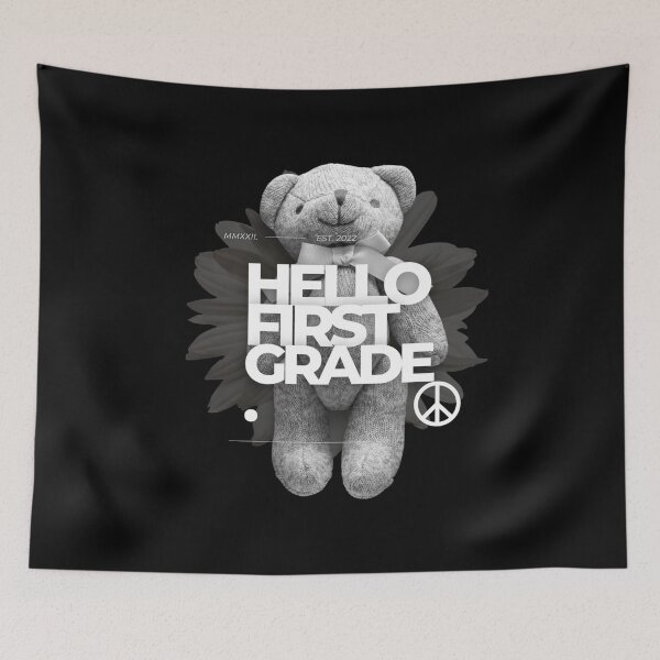 Item preview, HELLO FISRT GRADE BEAR  designed and sold by DiscoVibes.