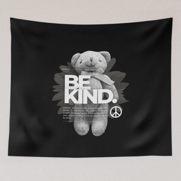 Item preview, BE KIND BEAR  designed and sold by DiscoVibes.