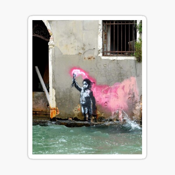 Sticker murale Banksy a Venezia - TenStickers