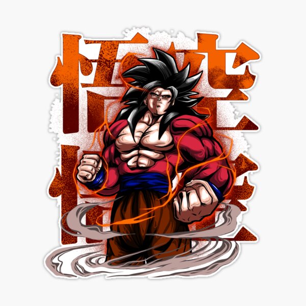 Goku Super Saiyan 4 Sticker for Sale by qalandar92