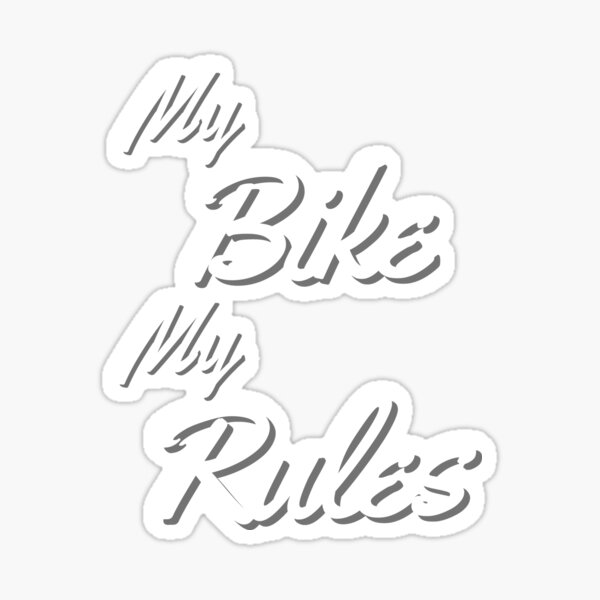 Aperçu de l'œuvre Mon vélo Mes règles créée et vendue par Rev-Style.