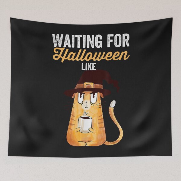 Artikelvorschau, Warten auf Halloween wie lustiger verrückter Hexen-Katzen-Kaffee-Fall entworfen und verkauft von JOANDAVIDSONg.