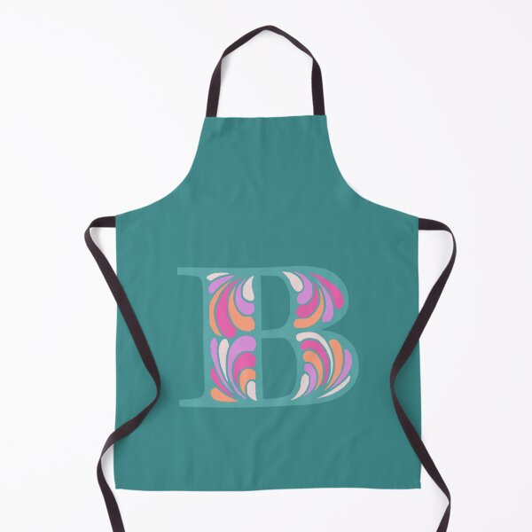 Item preview, Letter B Fancy Monogram Hippie Initial Teal designed and sold by everything4eva.