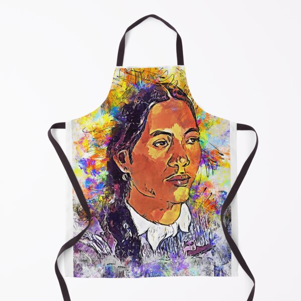 Item preview, Tahitian Woman with a Flower - Vahine no te tiare - colorful painting recreation designed and sold by NickoPrints.