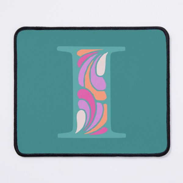 Item preview, Letter I Fancy Monogram Hippie Initial Teal designed and sold by everything4eva.