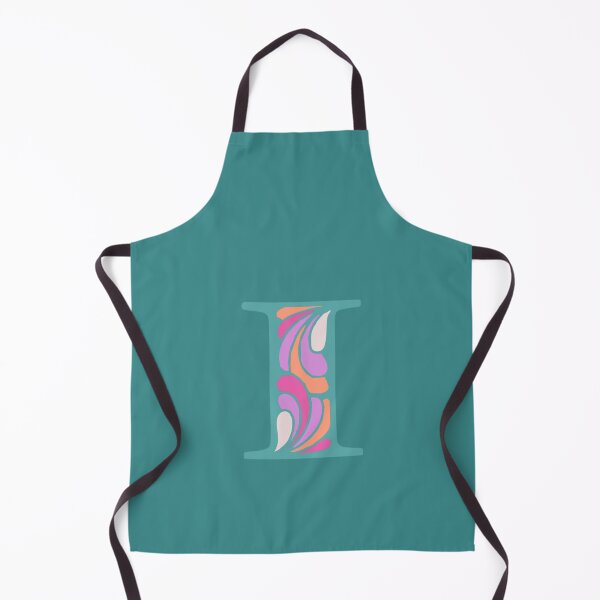 Item preview, Letter I Fancy Monogram Hippie Initial Teal designed and sold by everything4eva.