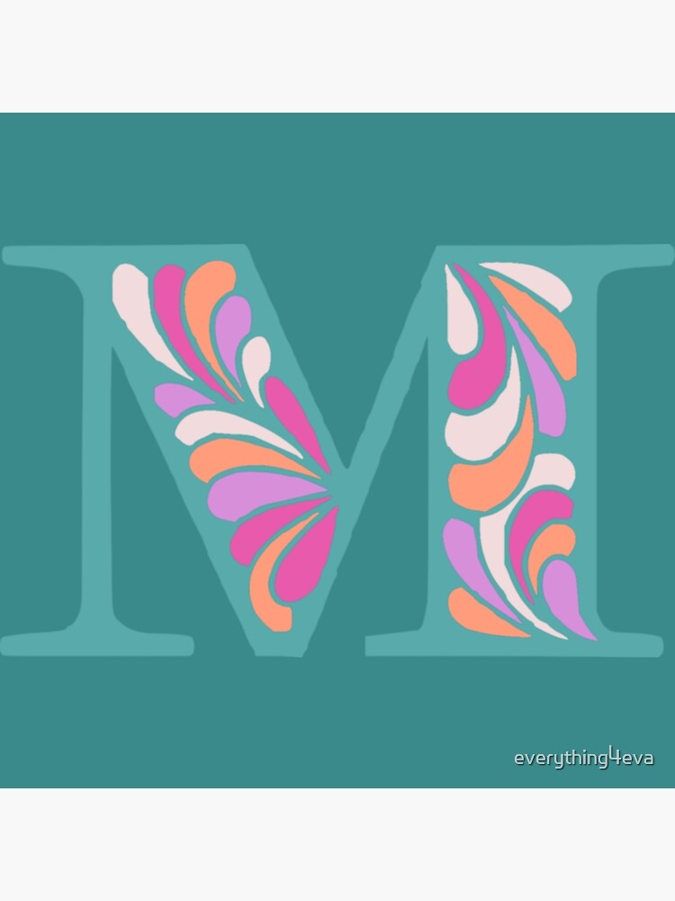 Letter K Fancy Monogram Hippie Initial Pink Sticker for Sale by  everything4eva