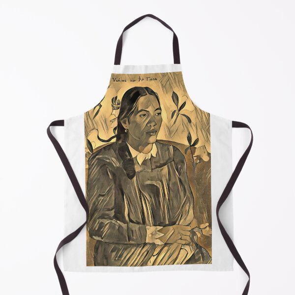 Item preview, Tahitian Woman with a Flower - Vahine no te tiare - monochrome recreation designed and sold by NickoPrints.