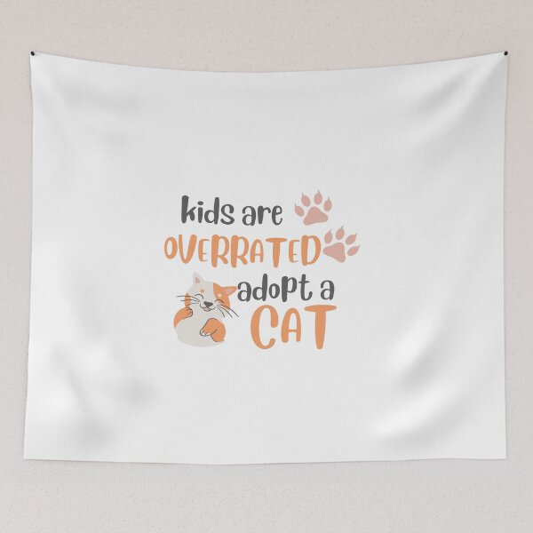 Item preview, Kids Are Overrated Adopt A Cat designed and sold by Creatoe.