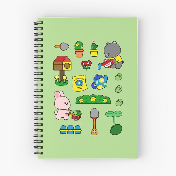 Item preview, Cute Rabbit and Bear Gardening  designed and sold by satchisatchi.