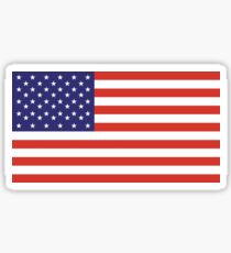 American Flag, Stars & Stripes, Pure & Simple, America, USA Sticker
