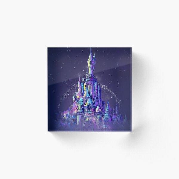 Magic Princess Fairytale Castle Kingdom Acrylic Block