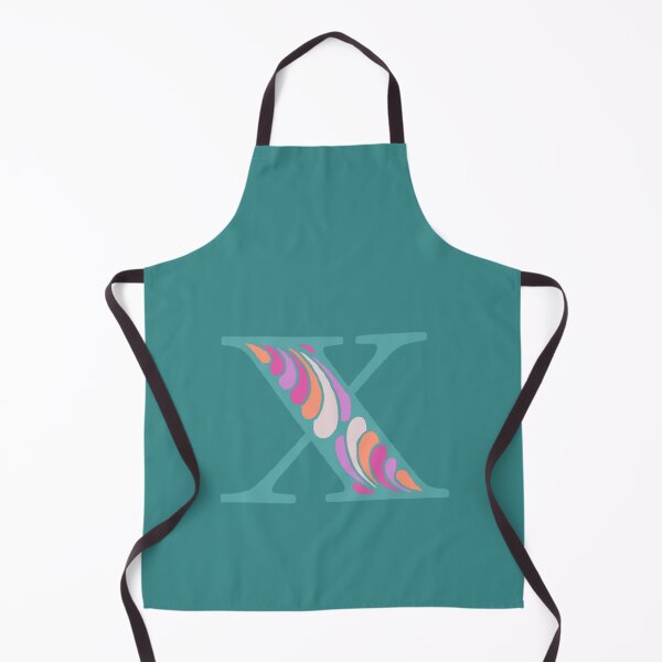 Item preview, Letter X Fancy Monogram Hippie Initial Teal designed and sold by everything4eva.
