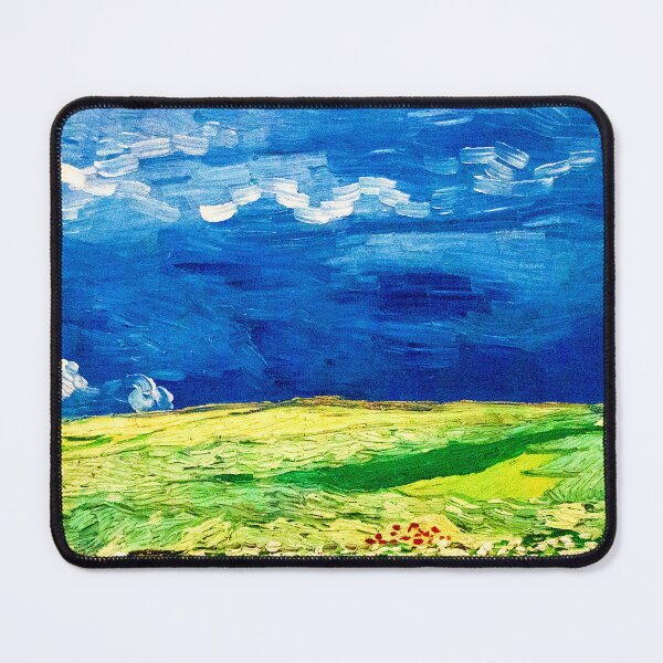 Item preview, Wheatfield Under Clouded Sky - Vincent van Gogh designed and sold by SimpleJoyStyle.