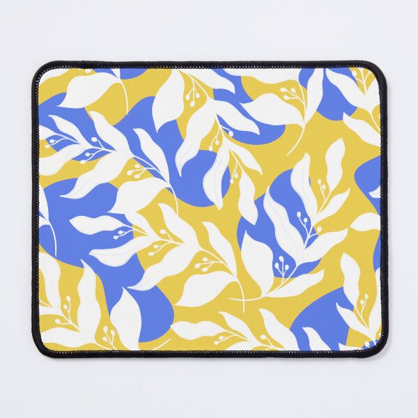 Item preview, Yellow and blue leaf pattern  designed and sold by Efekan Turker.