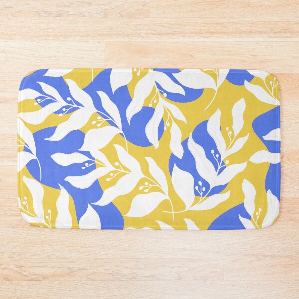 Item preview, Yellow and blue leaf pattern  designed and sold by Efekan Turker.