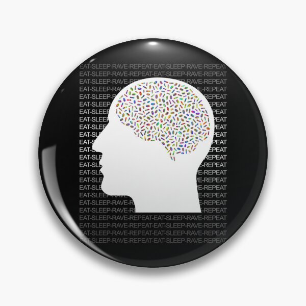Item preview, Eat Sleep Rave Repeat Pill Head   designed and sold by Fredland.