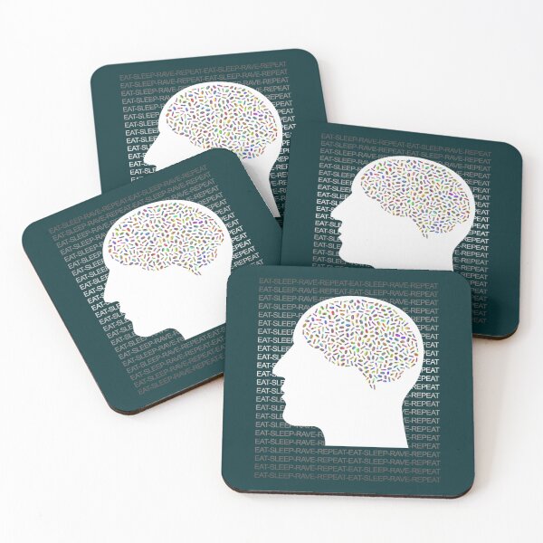 Item preview, Eat Sleep Rave Repeat Pill Head   designed and sold by Fredland.