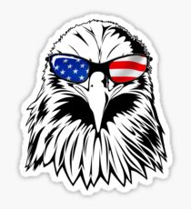 Patriotic Eagle America 4th of July American Flag T-shirt Sticker