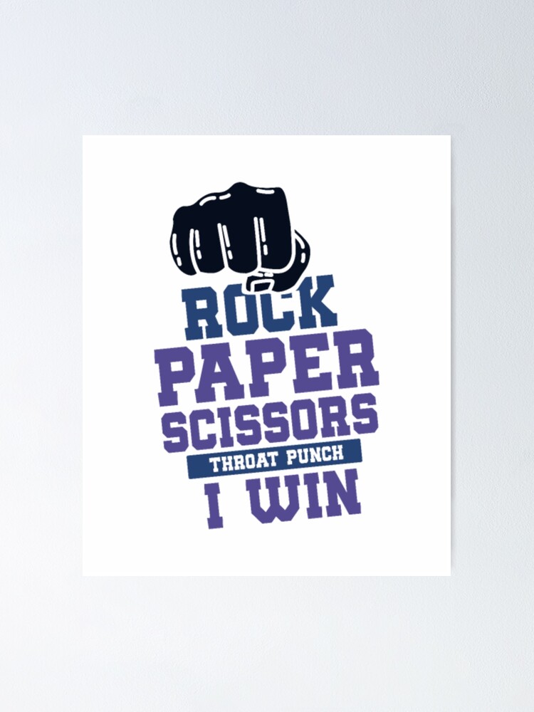"ROCK PAPER SCISSOR Rock Paper Scissors" Poster for Sale by GiunHi