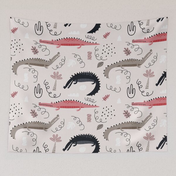 Item preview, Saltie Crocodile Seamless Pattern for Kids designed and sold by lordyswiss.