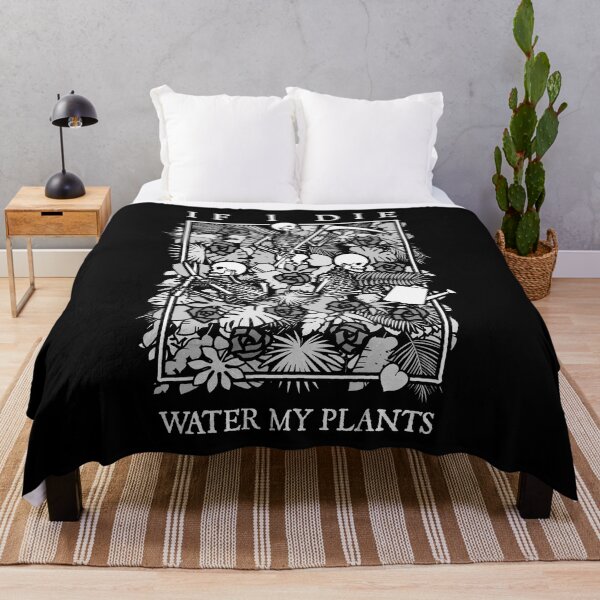 Item preview, If I Die Water My Plants Skull Flower Skeleton Gardener Goth designed and sold by GrandeDuc.