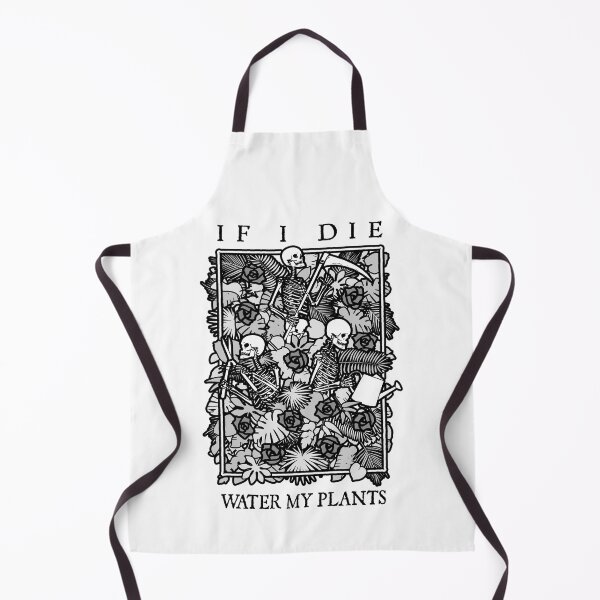 Item preview, If I Die Water My Plants Skull Flower Skeleton Gardener Goth designed and sold by GrandeDuc.