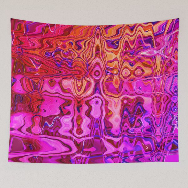 Item preview, Hippie Colors Abstract Eclectic Mix Heliotrope Magenta Red Pink Lilac Indigo Brown 2 of 4  designed and sold by Beachy.