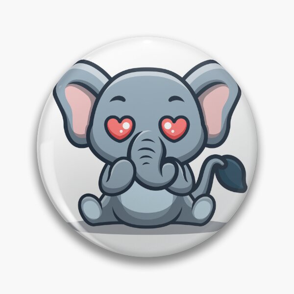 Item preview, Elephant Sitting Shocked Cute Cartoon designed and sold by GumregaStudio.