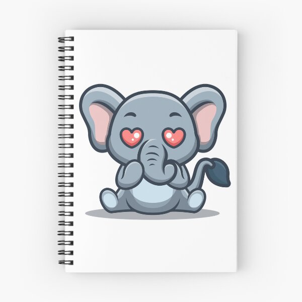Item preview, Elephant Sitting Shocked Cute Cartoon designed and sold by GumregaStudio.