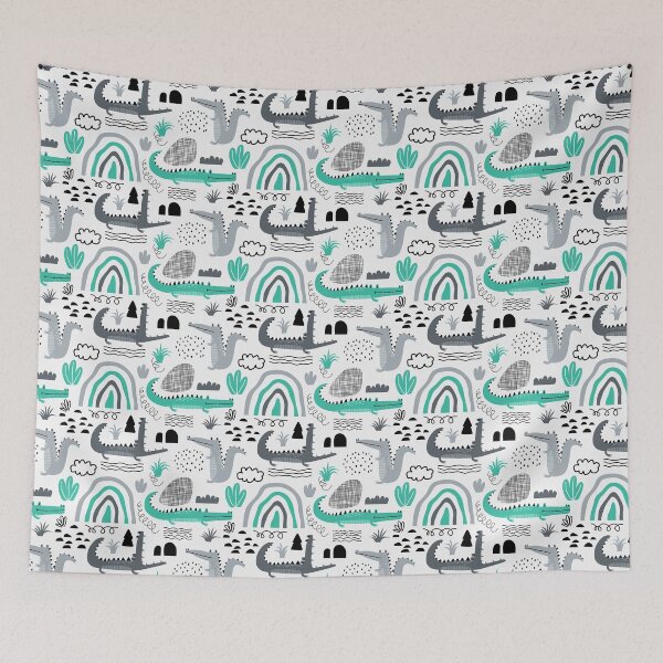 Item preview, Crocodile Seamless Pattern for Kids designed and sold by lordyswiss.