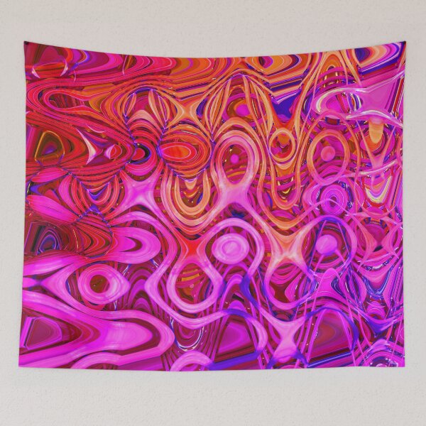 Item preview, Hippie Colors Abstract Eclectic Mix Heliotrope Magenta Red Pink Lilac Indigo Brown 3 of 4  designed and sold by Beachy.