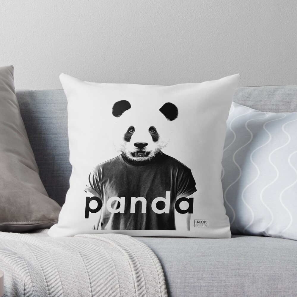 JACK BUCK PANDA OFFICIAL MERCH Throw Pillow