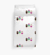 Sweet little ice cream lollipops Duvet Cover