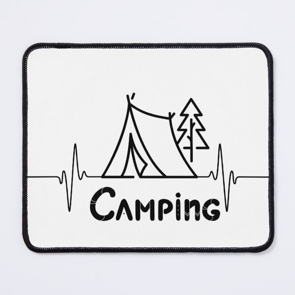 Artikelvorschau, [CAMPING] Camping-Herzschlag entworfen und verkauft von slicksdesigns.