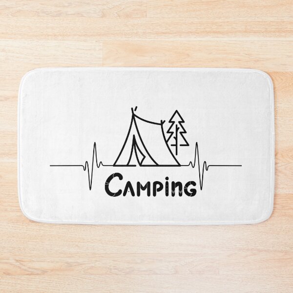 Artikelvorschau, [CAMPING] Camping-Herzschlag entworfen und verkauft von slicksdesigns.