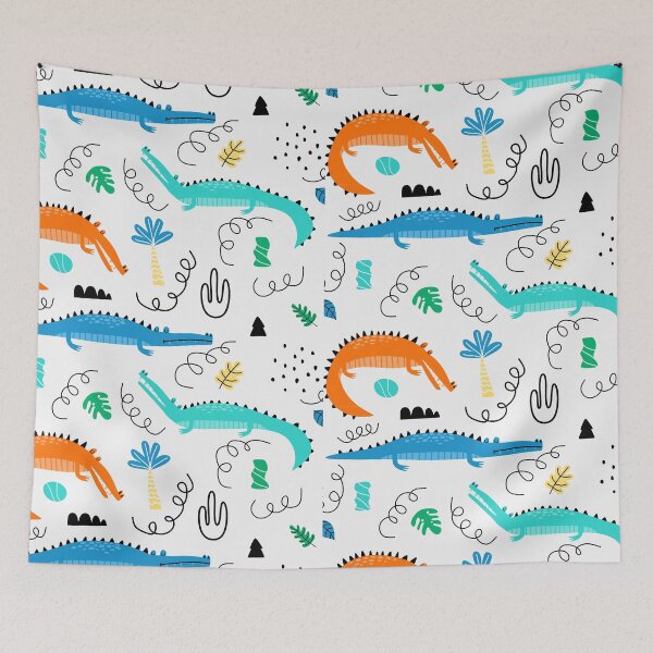 Item preview, Crocodile Seamless Pattern for Kids designed and sold by lordyswiss.
