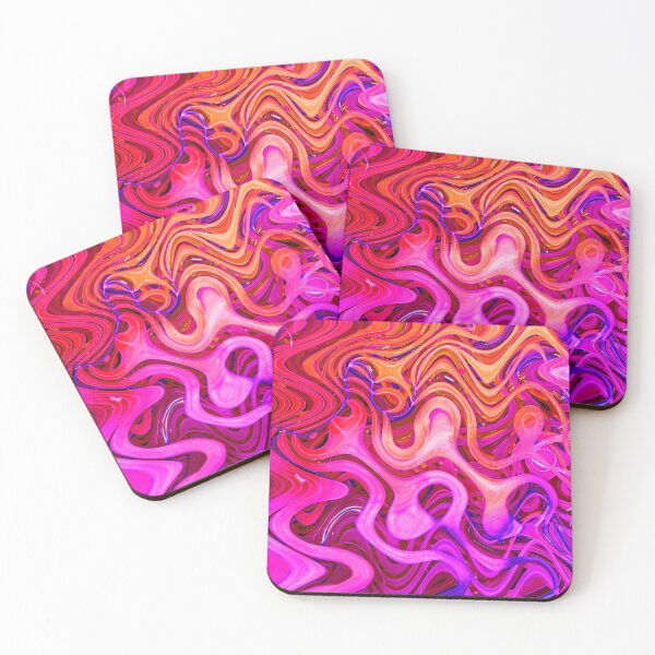 Item preview, Hippie Colors Abstract Eclectic Mix Heliotrope Magenta Red Pink Lilac Indigo Brown 4 of 4  designed and sold by Beachy.