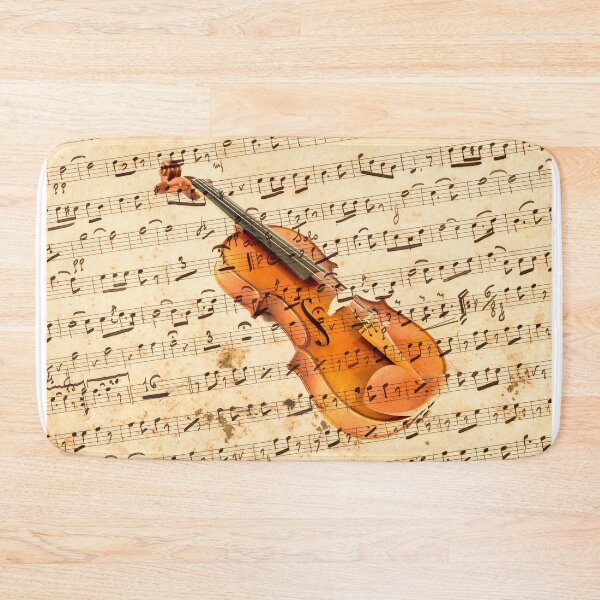 Item preview, Violin on musical note background effect designed and sold by Grégory DUBUS.