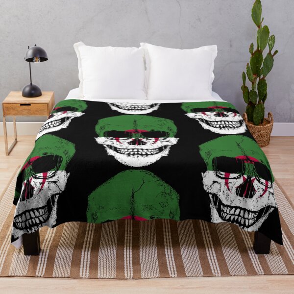 Item preview, Algeria Flag Skull Algerian Flag Human Skull designed and sold by PaulaFerr42097.