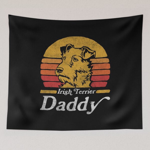 Item preview, Retro Vintage Irish Terrier Daddy designed and sold by More Cute Dogs.