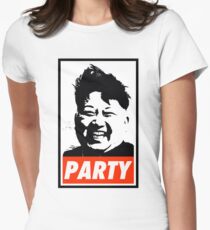 Kim Jong Un PARTY Women's Fitted T-Shirt