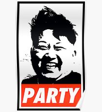 Kim Jong Un PARTY Poster