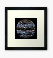 Neon Jupiter Framed Print