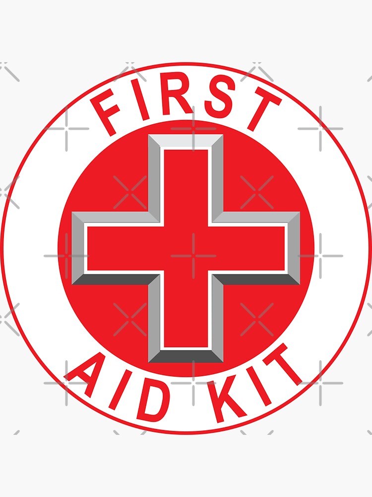 "First Aid Kit" Sticker for Sale by Yorkiedesign Redbubble